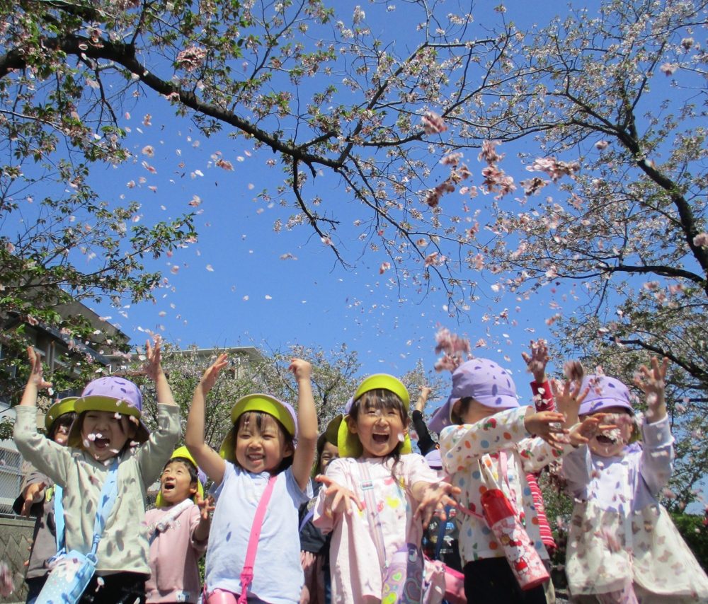 春だよ，桜吹雪だよ，全員集合！